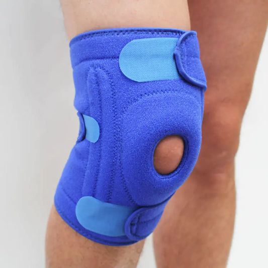 Sports Knee Brace with Silicone Grip and Spring Support