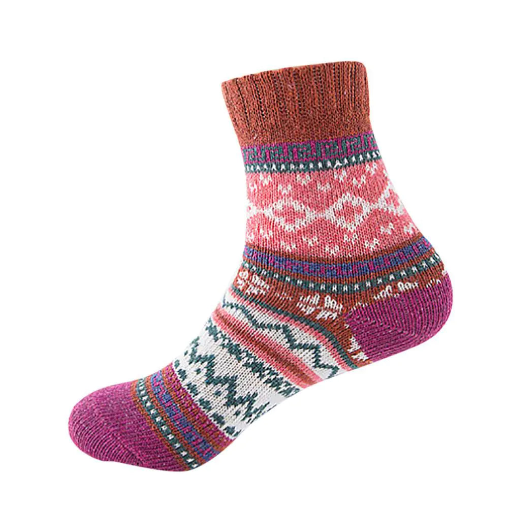 Ethnic Style Cashmere Socks