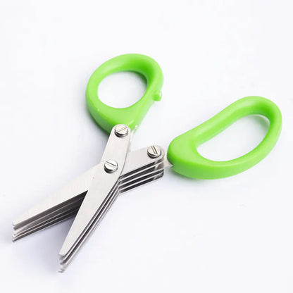 Multifunctional Stainless Steel Kitchen Scissors (3/5 Layers)