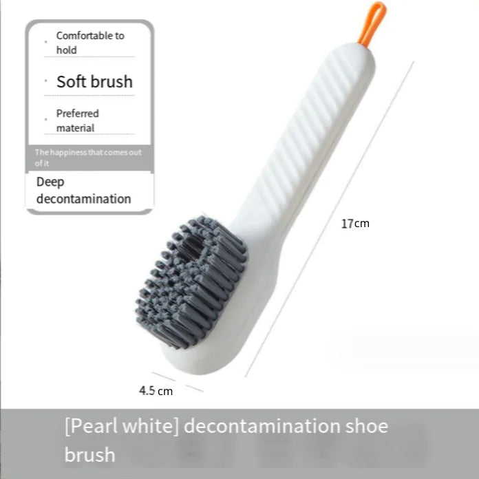 Multi-Function Shoe Brush with Soft Hair for Home Use
