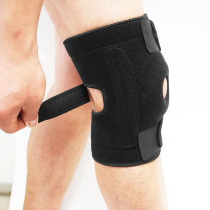 Sports Knee Brace with Silicone Grip and Spring Support