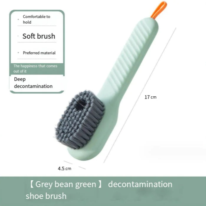 Multi-Function Shoe Brush with Soft Hair for Home Use