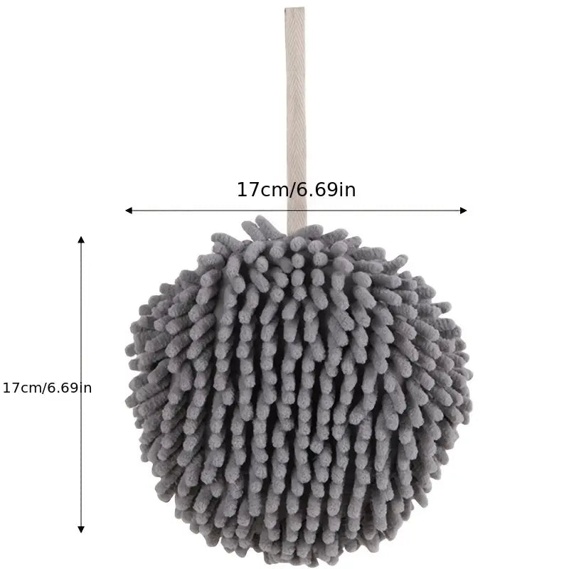 Cute Chenille Hanging Hand Towel for Kitchen & Bathroom