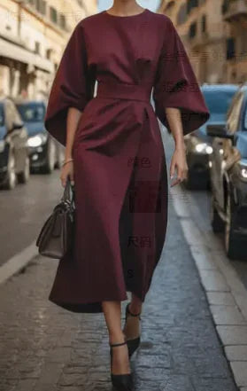 Juliette™ Elegant Belted Dress with Timeless Style