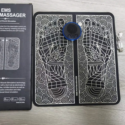 Portable EMS Foot Massage Mat and Therapy Device