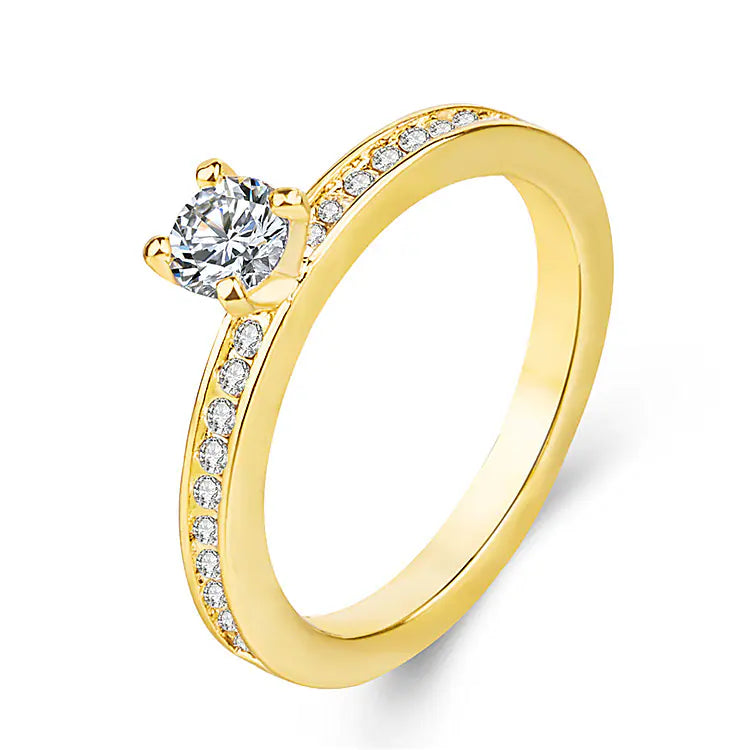 Fashionable Full Diamond Ring from Gold Jia Hua Factory