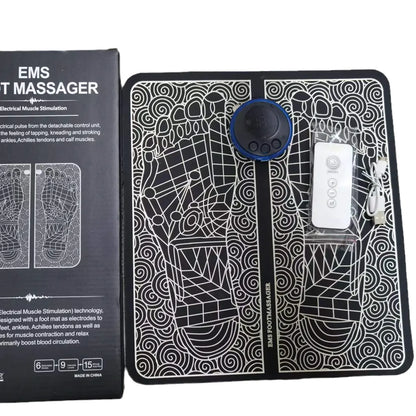 Portable EMS Foot Massage Mat and Therapy Device
