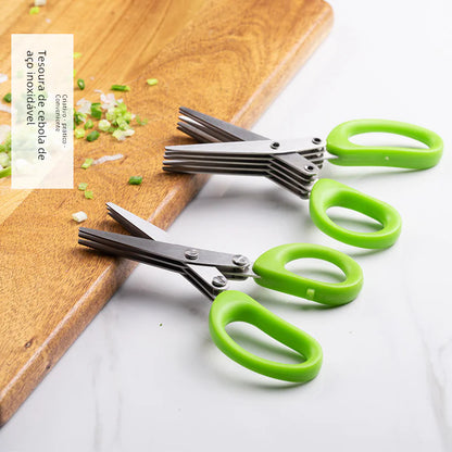 Multifunctional Stainless Steel Kitchen Scissors (3/5 Layers)
