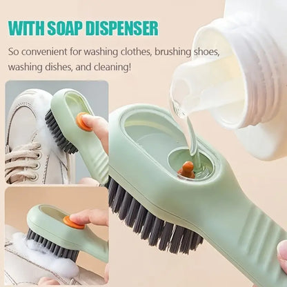 Multi-Function Shoe Brush with Soft Hair for Home Use