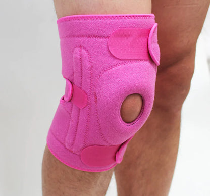 Sports Knee Brace with Silicone Grip and Spring Support
