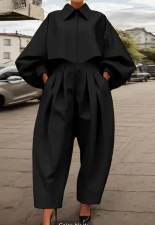 Solid Color Pine Casual Shirt Two Set (One Set)