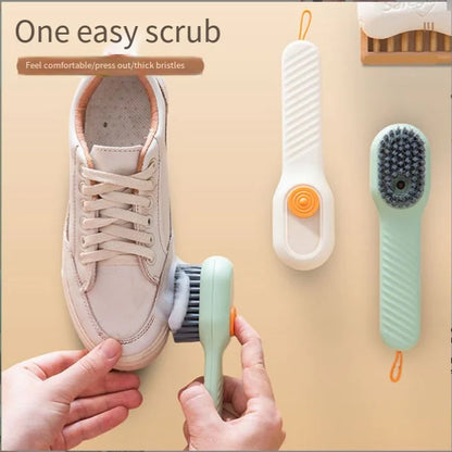 Multi-Function Shoe Brush with Soft Hair for Home Use