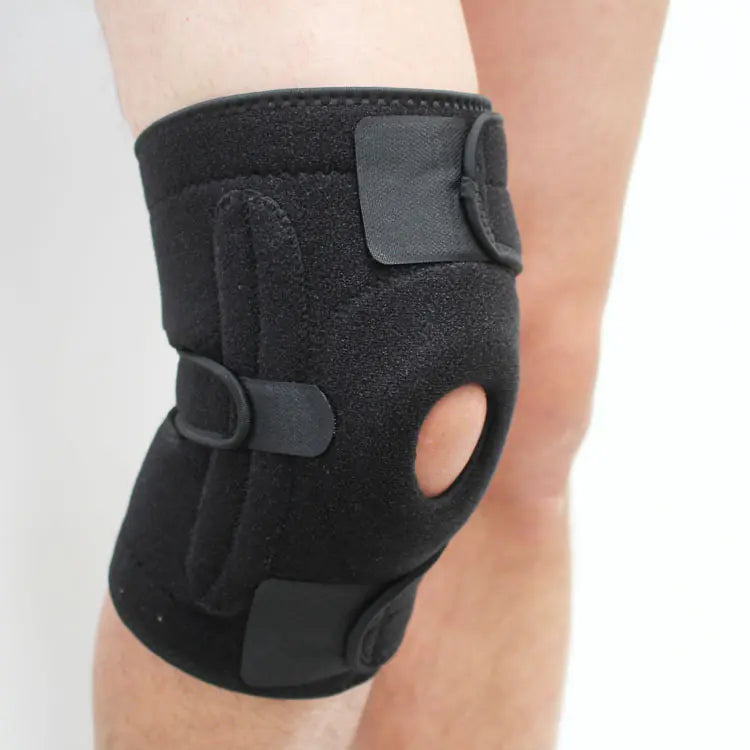 Sports Knee Brace with Silicone Grip and Spring Support
