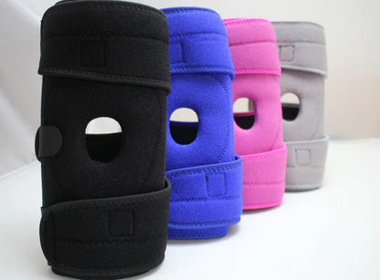 Sports Knee Brace with Silicone Grip and Spring Support