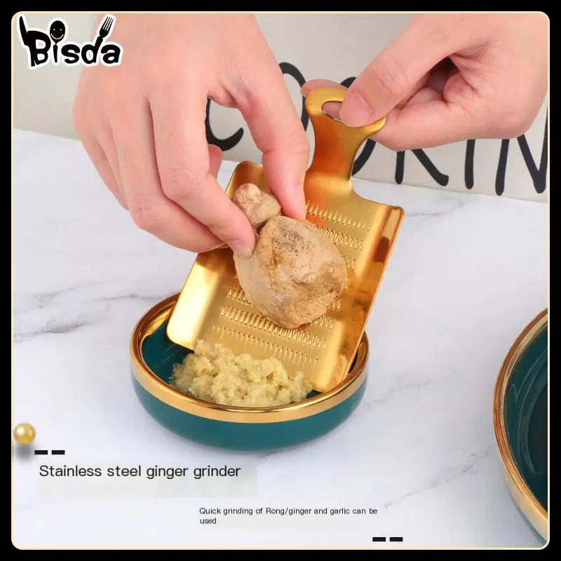 Stainless Steel Ginger Grater and Kitchen Tool
