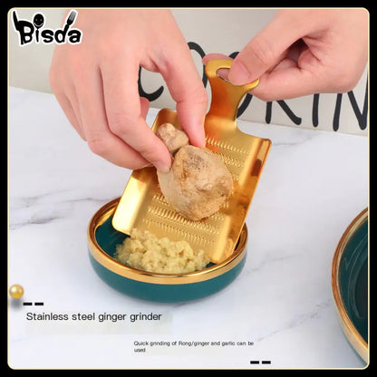 Stainless Steel Ginger Grater and Kitchen Tool