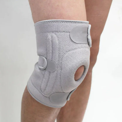Sports Knee Brace with Silicone Grip and Spring Support